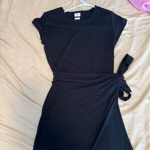 Black Wrapped Dress